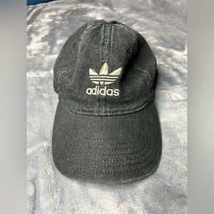Adidas denim hat with gold logo